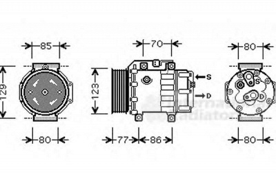 VAN WEZEL 1800k378 -  Компрессор, кондиционер